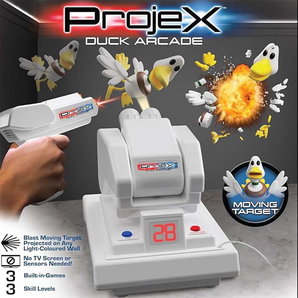 Projex Duck Shot Arcade Electronic Projector Moving Target Game w/3 Games