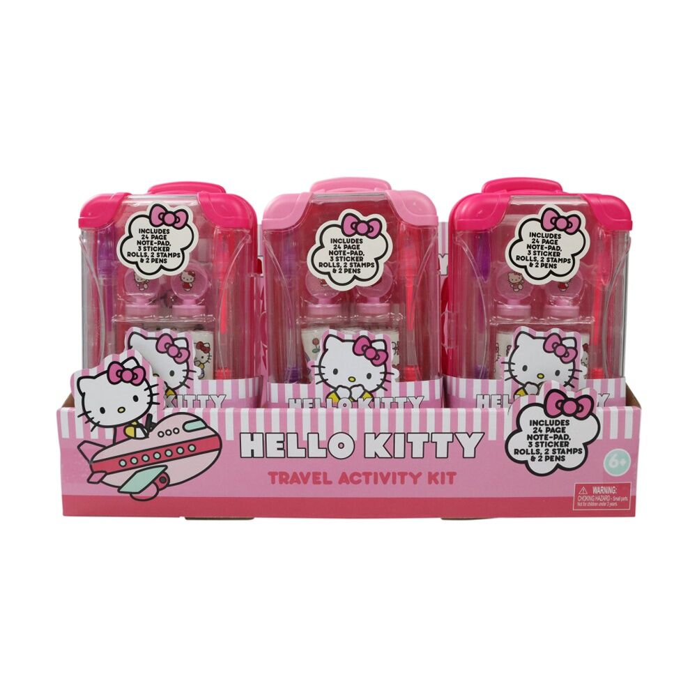 2PK Hello Kitty & Friends Craft Mini Travel Activity Kids Toy Set 6y+