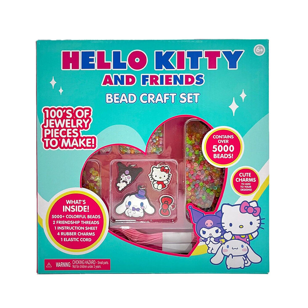 2PK Hello Kitty & Friends Beads Set DIY Jewelry Making Kit Kids 6y+