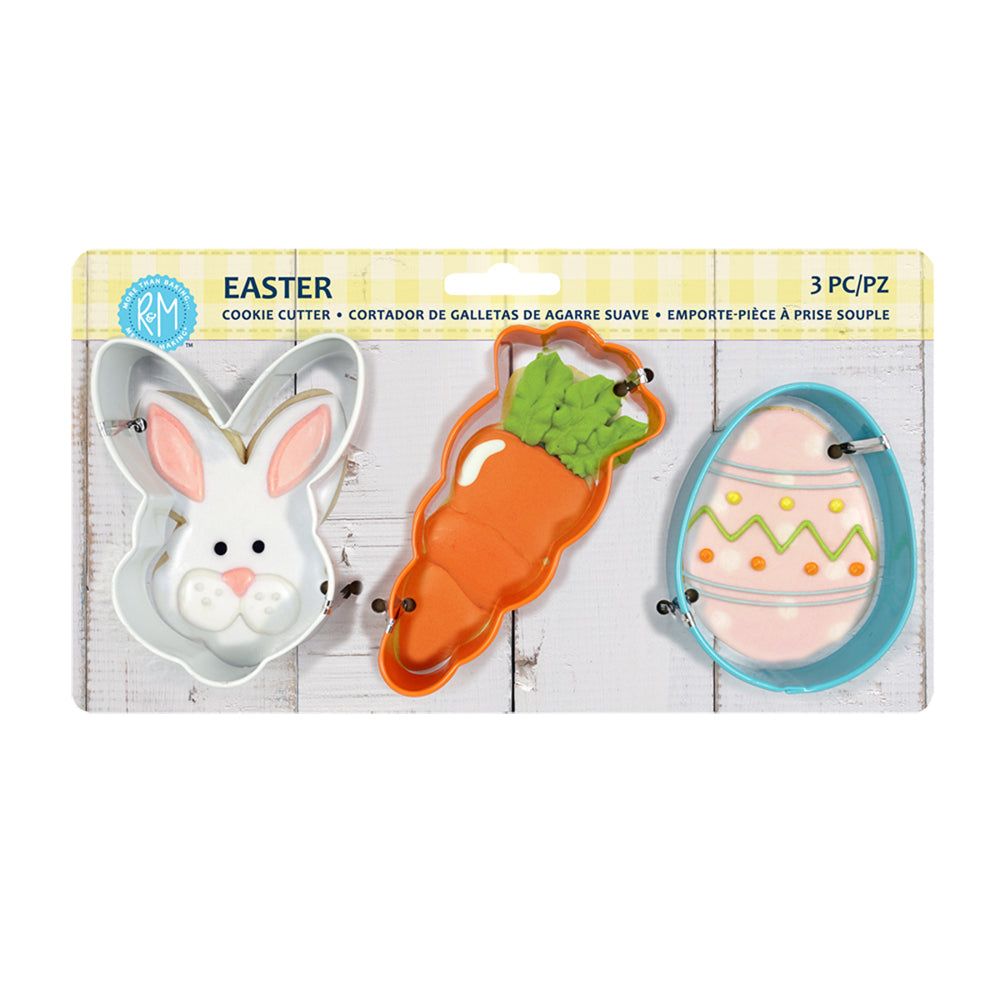 9pc R&M Easter Coloured Cookie Cutter Set - Assorted
