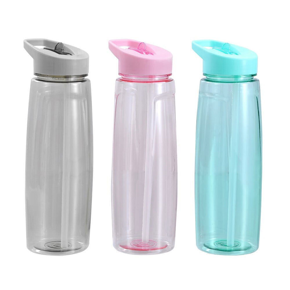 3PK Lemon & Lime 800ml Drink Bottle Water Container - Assorted