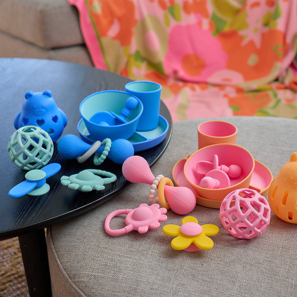 2PK Annabel Trends Silicone Ball Teether Baby Toy 8cm Pink 3m+