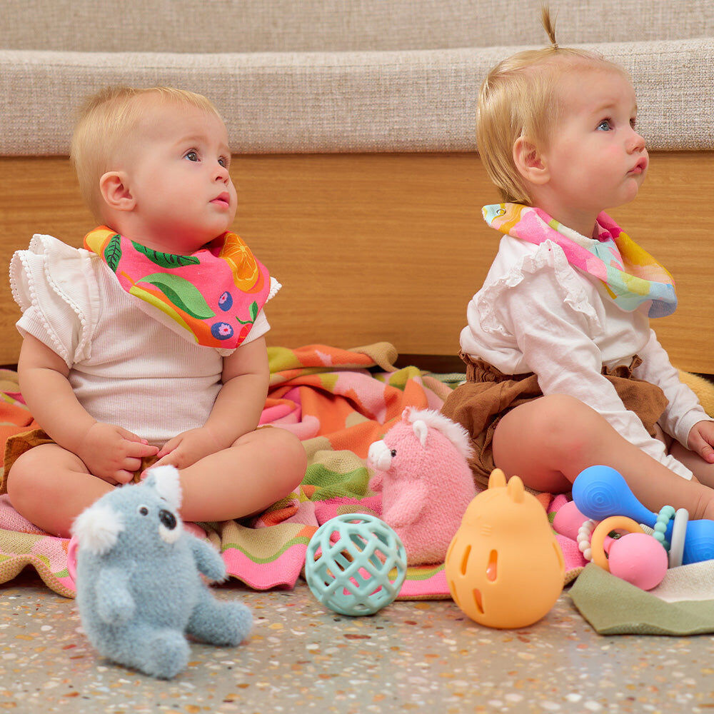 2PK Annabel Trends Silicone Ball Teether Baby Toy 8cm Pink 3m+