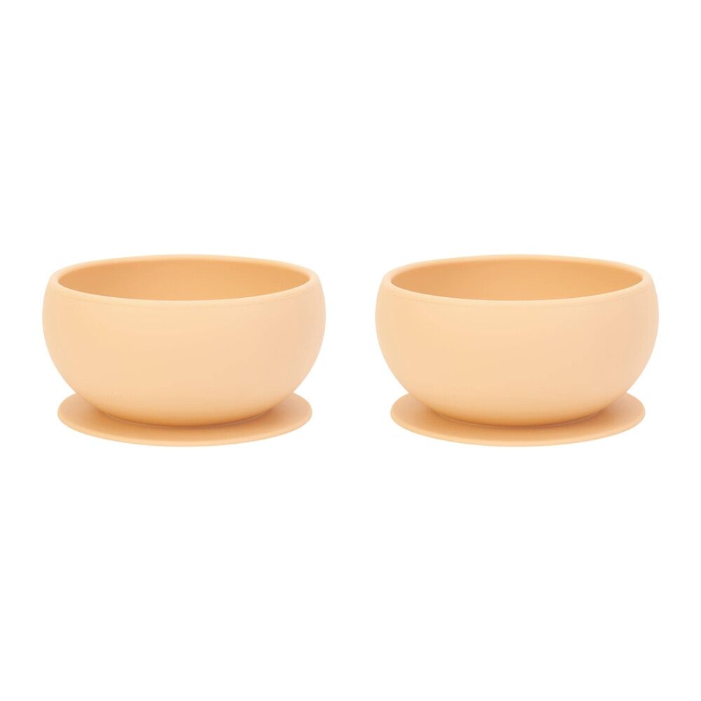 2PK Annabel Trends Silicone Suction Bowl 11.5cm - Caramel