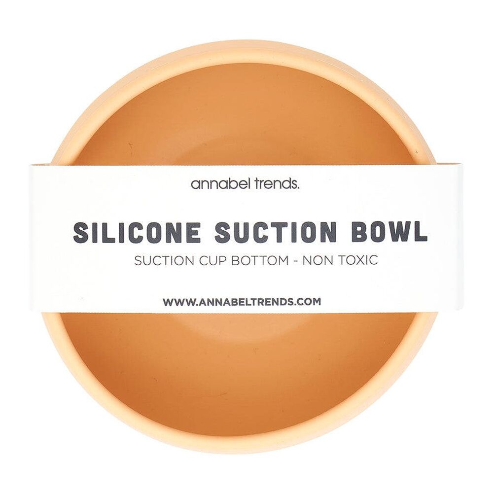 2PK Annabel Trends Silicone Suction Bowl 11.5cm - Caramel