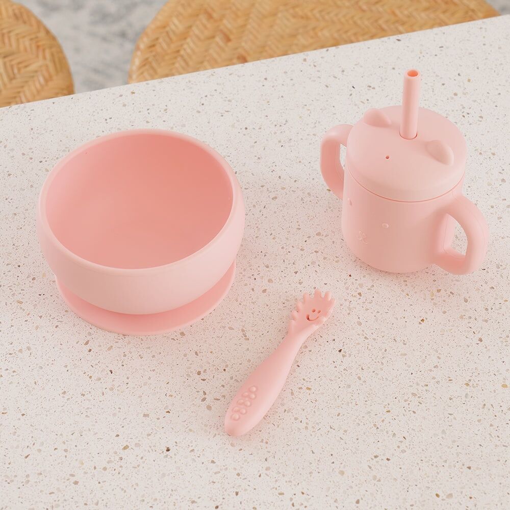 2PK Annabel Trends Silicone Suction Bowl 11.5cm - Caramel