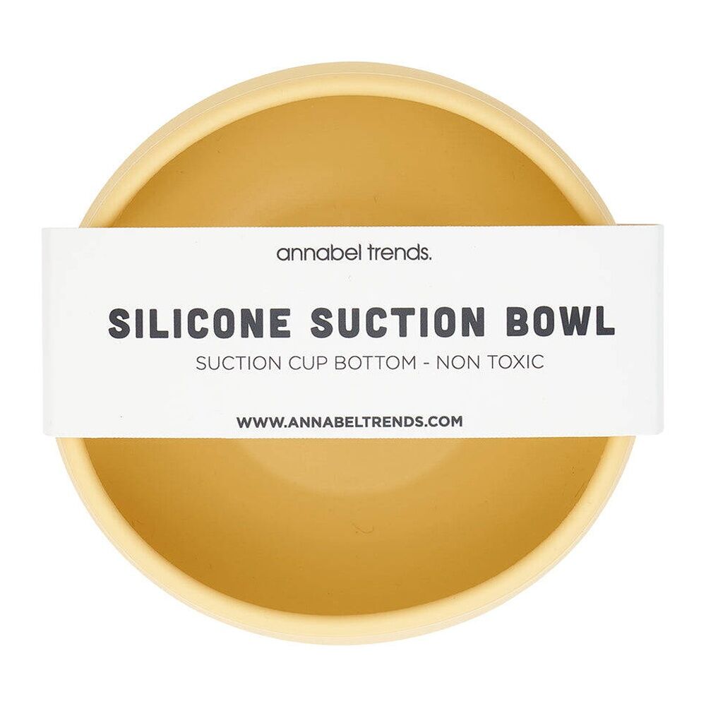 2PK Annabel Trends Silicone Suction Bowl 11.5cm - Lemon