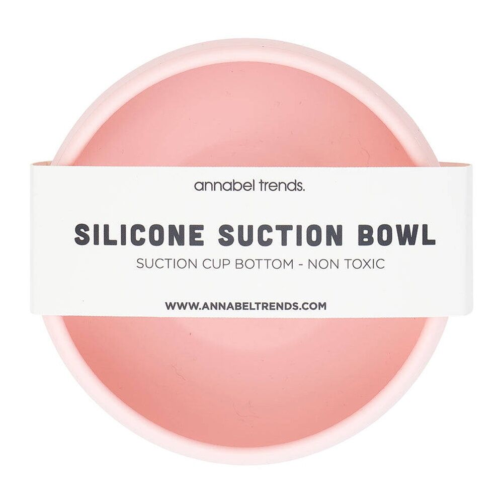 2PK Annabel Trends Silicone Suction Bowl 11.5cm - Blush Pink