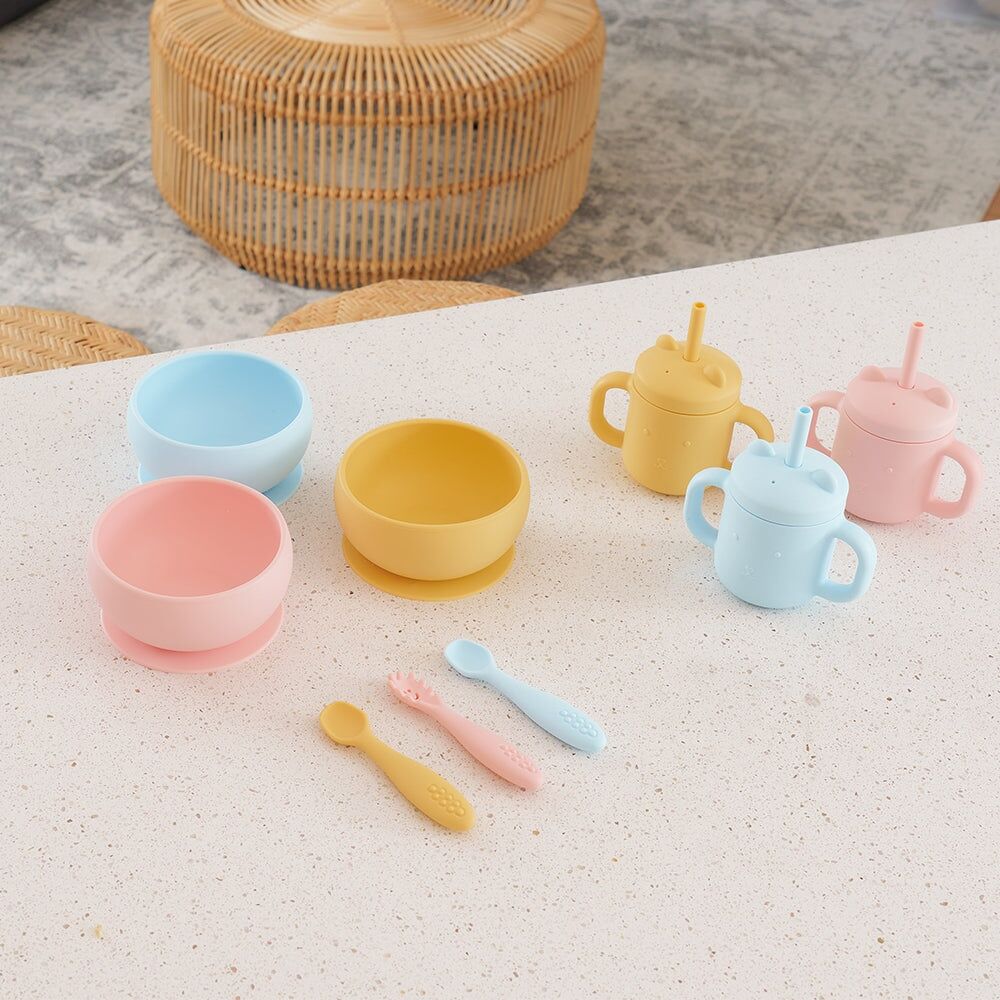 2PK Annabel Trends Silicone Suction Bowl 11.5cm - Blush Pink