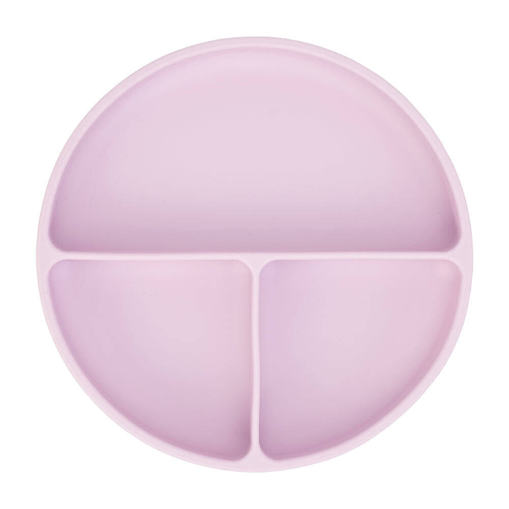 2PK Annabel Trends Silicone Suction Divided Plate 18cm - Lilac