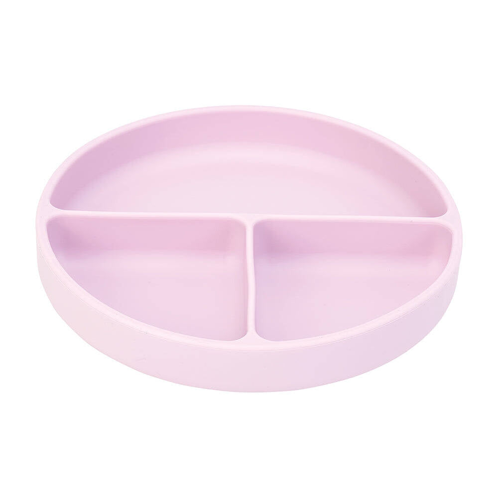 2PK Annabel Trends Silicone Suction Divided Plate 18cm - Lilac