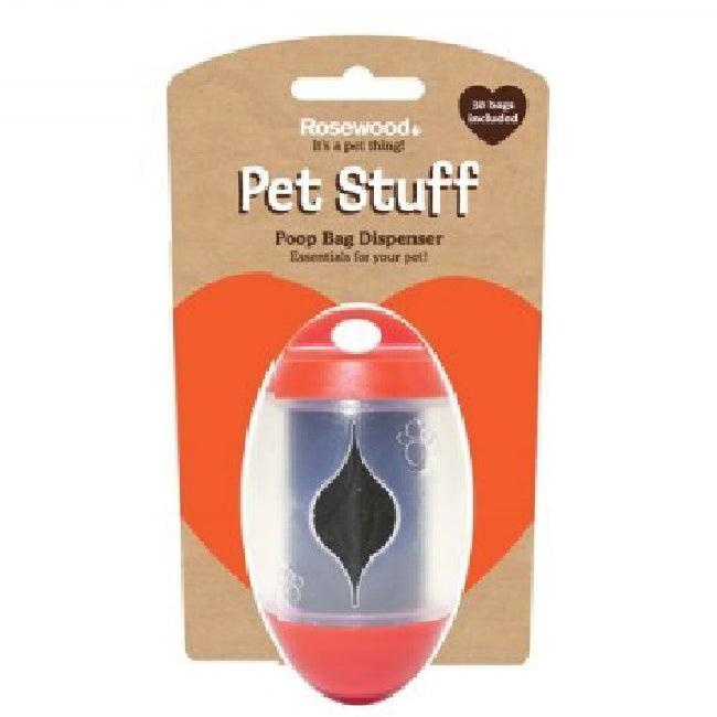 2PK Rosweood Dog/Cat Pet Puppy Poop Waste Bag Container Storage Dispenser Assorted