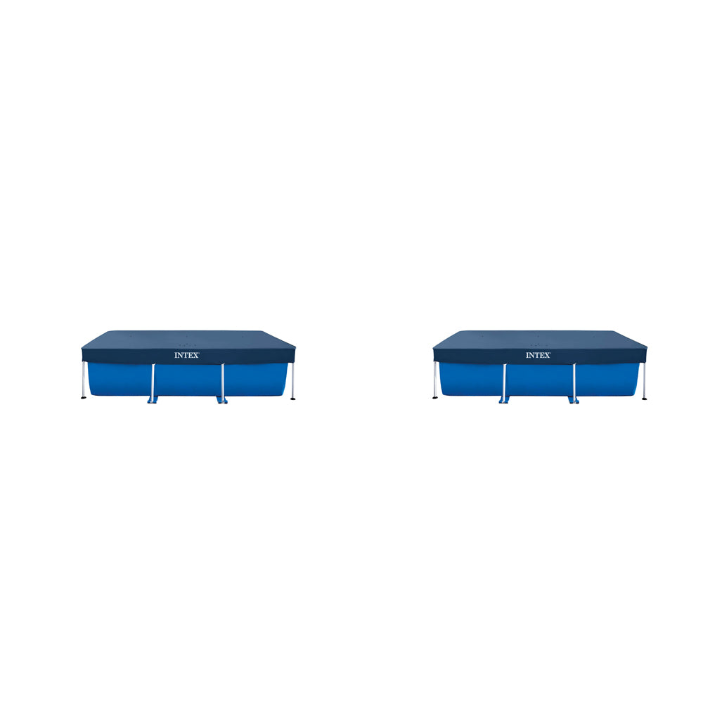 2PK Intex Pool Cover Rectangle 2.6mx1.6m For 28270 - Blue