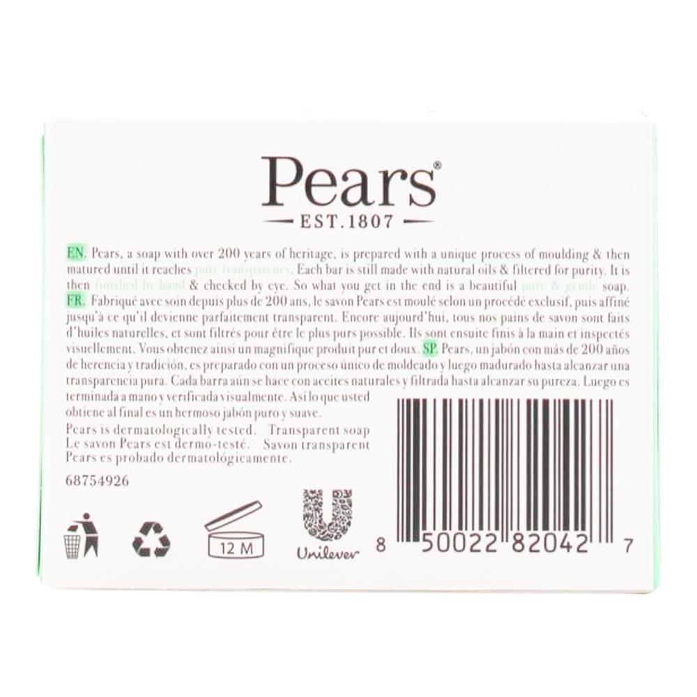 12PK Pears Pure & Gentle 100g Transparent Bar Soap w/ Lemon Flower Extracts