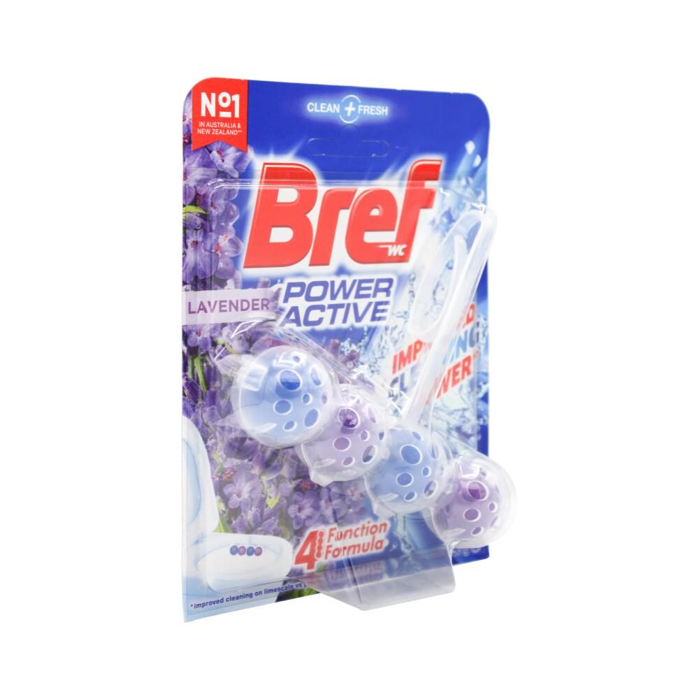 6PK Bref 50g Power Active 4 Function Formula Lavender Field Bath Freshener
