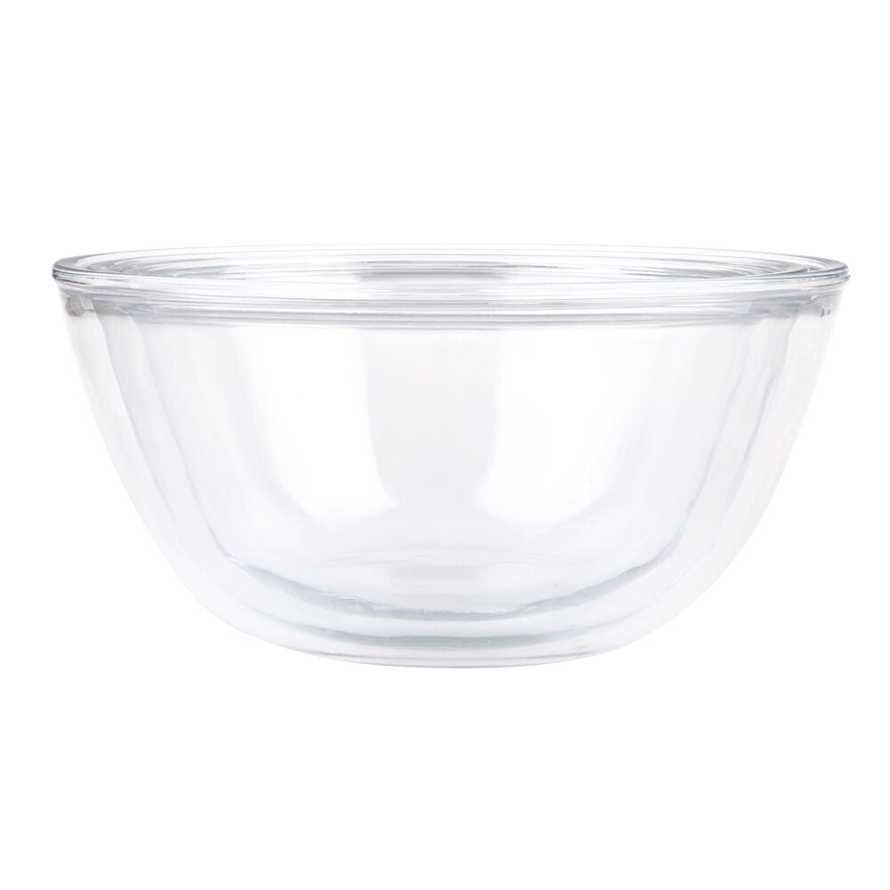 6PK Daily Bake Borosilicate Glass Mixing Bowl 21cm/2L - Clear
