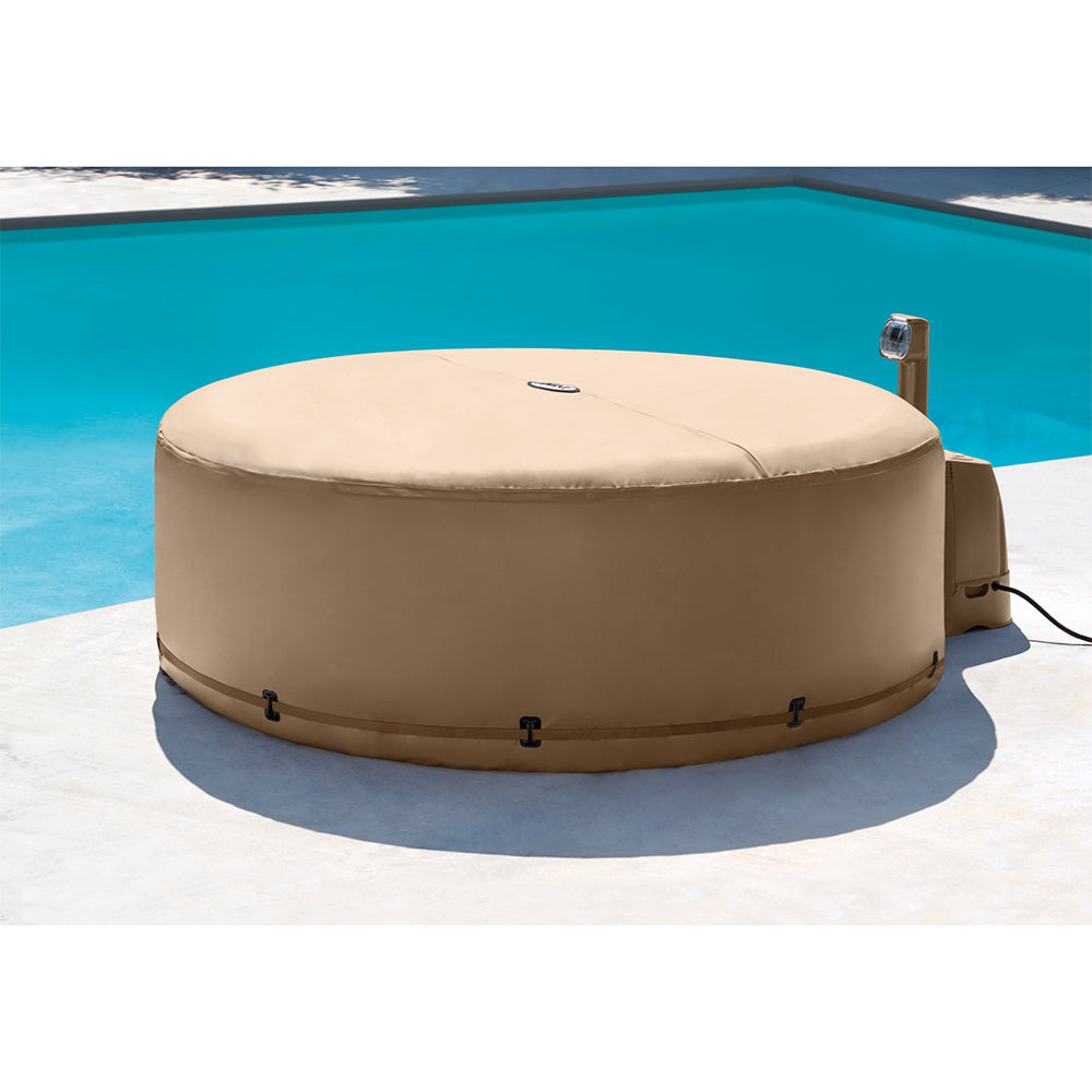 Intex Energy Efficient Cover For Inflatable Outdoor Spa - Beige