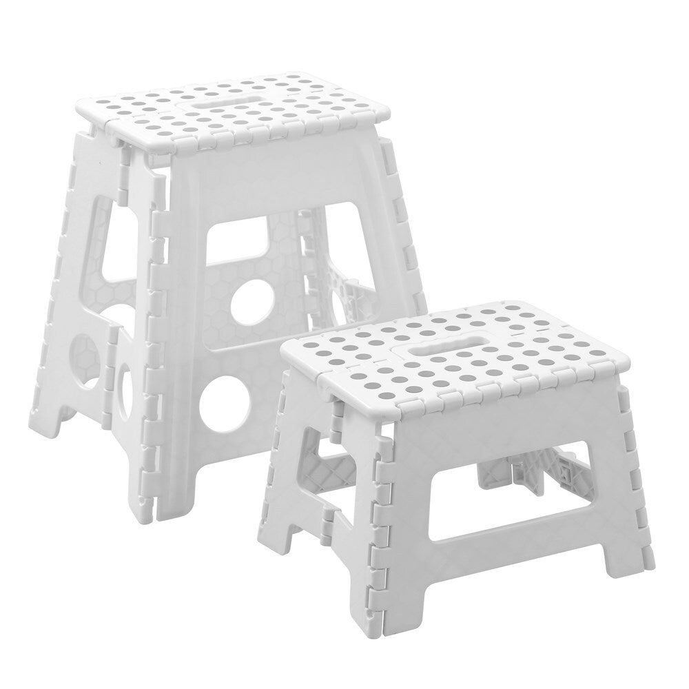 2x Boxsweden Foldaway 29x22cm Step Stool Small - White