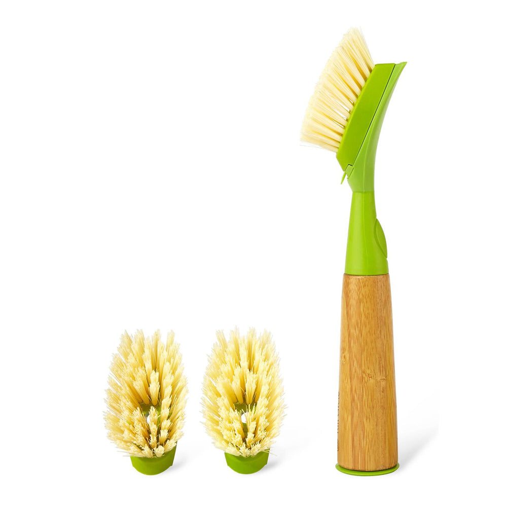 2x 2pc Full Circle Suds Up Dish Brush Head Refill - Green