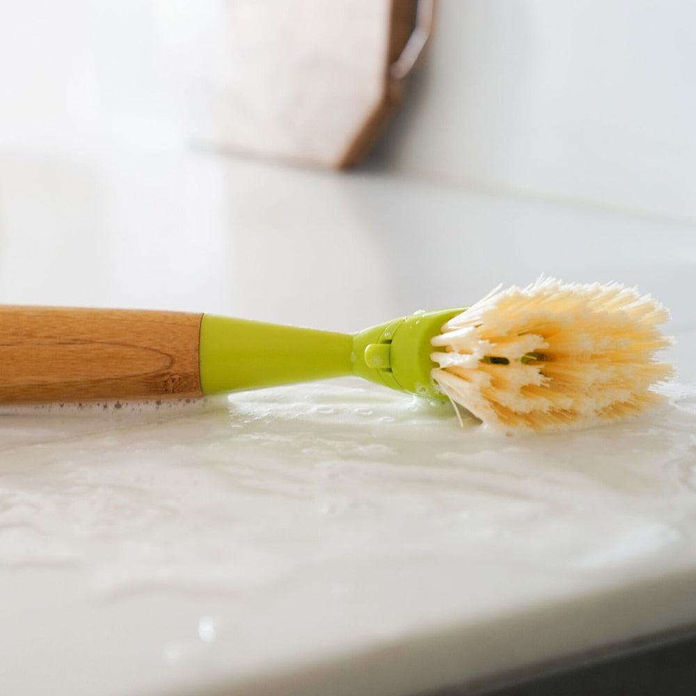2x 2pc Full Circle Suds Up Dish Brush Head Refill - Green