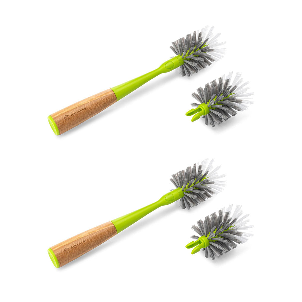 2PK Full Circle Clean Reach Cleaning Brush Head Refill - Green
