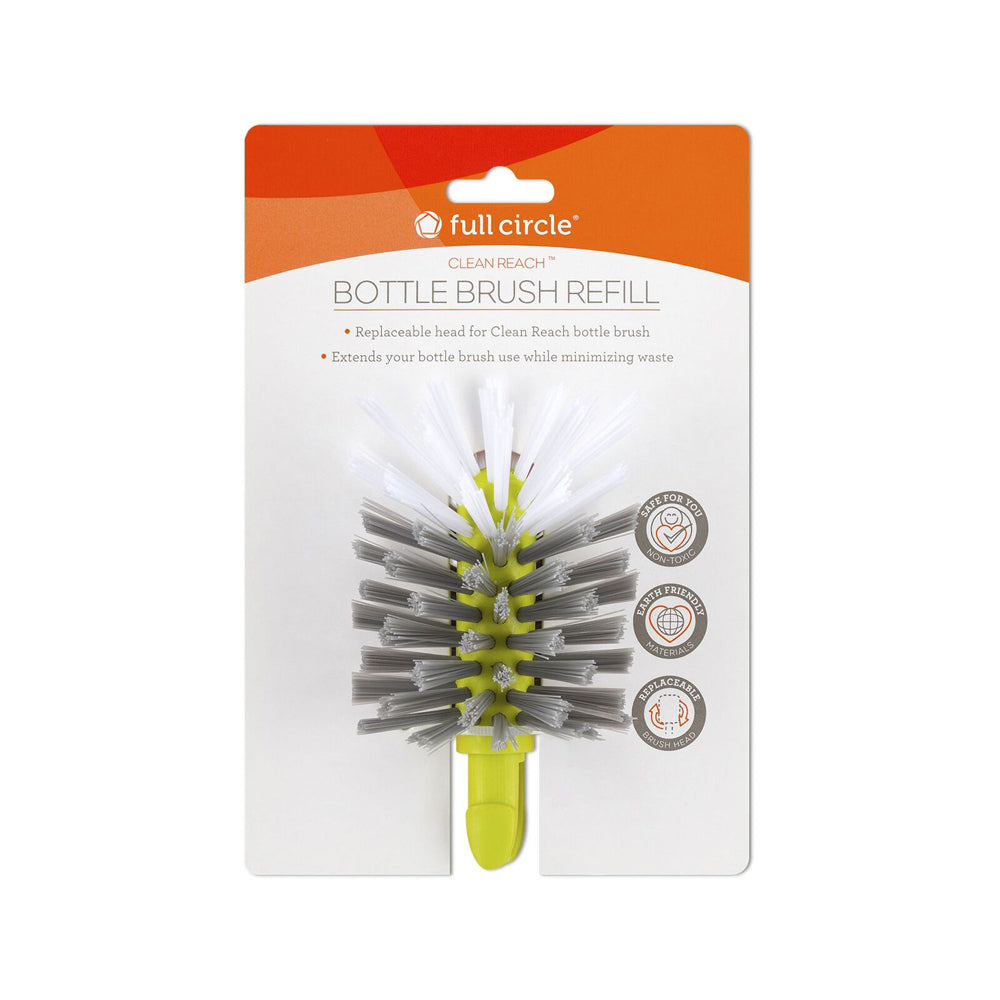 2PK Full Circle Clean Reach Cleaning Brush Head Refill - Green