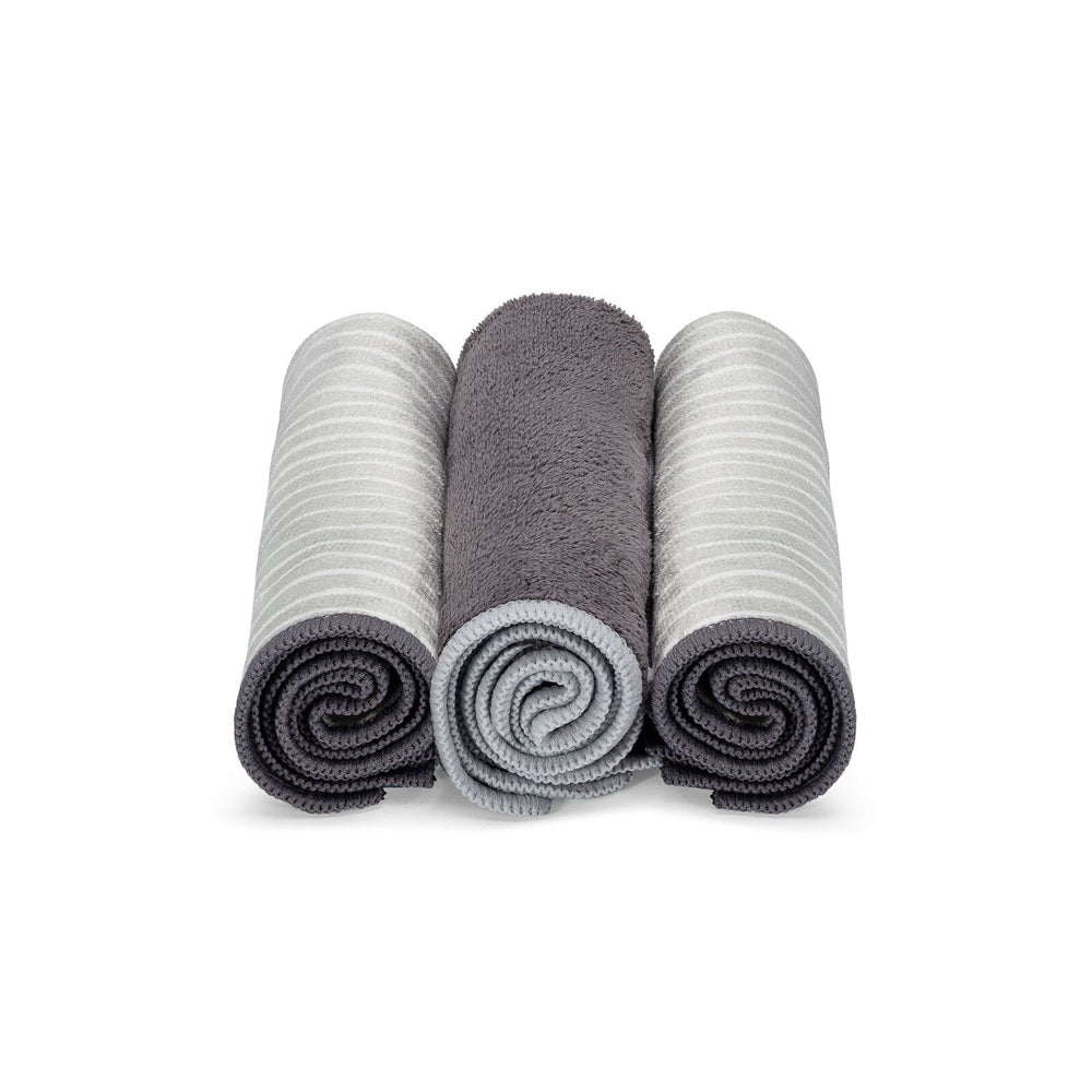 2x 3pc Full Circle Renew 30.5cm All-Purpose Microfiber Cloth Set - Grey