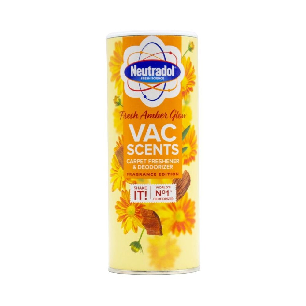 12PK Neutradol Carpet Freshener Advanced Odour Neutraliser 350g Fresh Amber Glow
