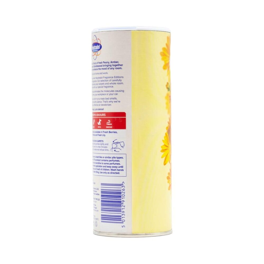 12PK Neutradol Carpet Freshener Advanced Odour Neutraliser 350g Fresh Amber Glow