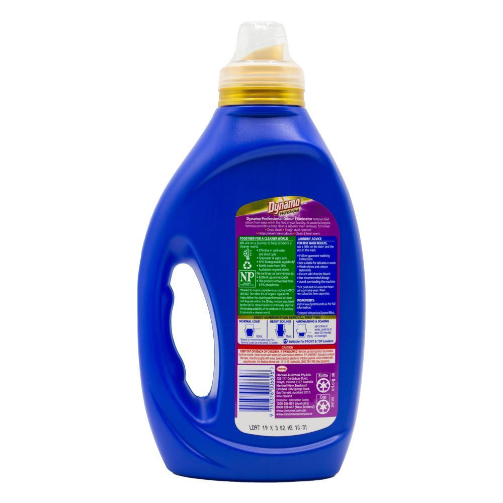12PK Dynamo Professional Deep Clean Liquid Laundry Detergent Odour Eliminator 1L
