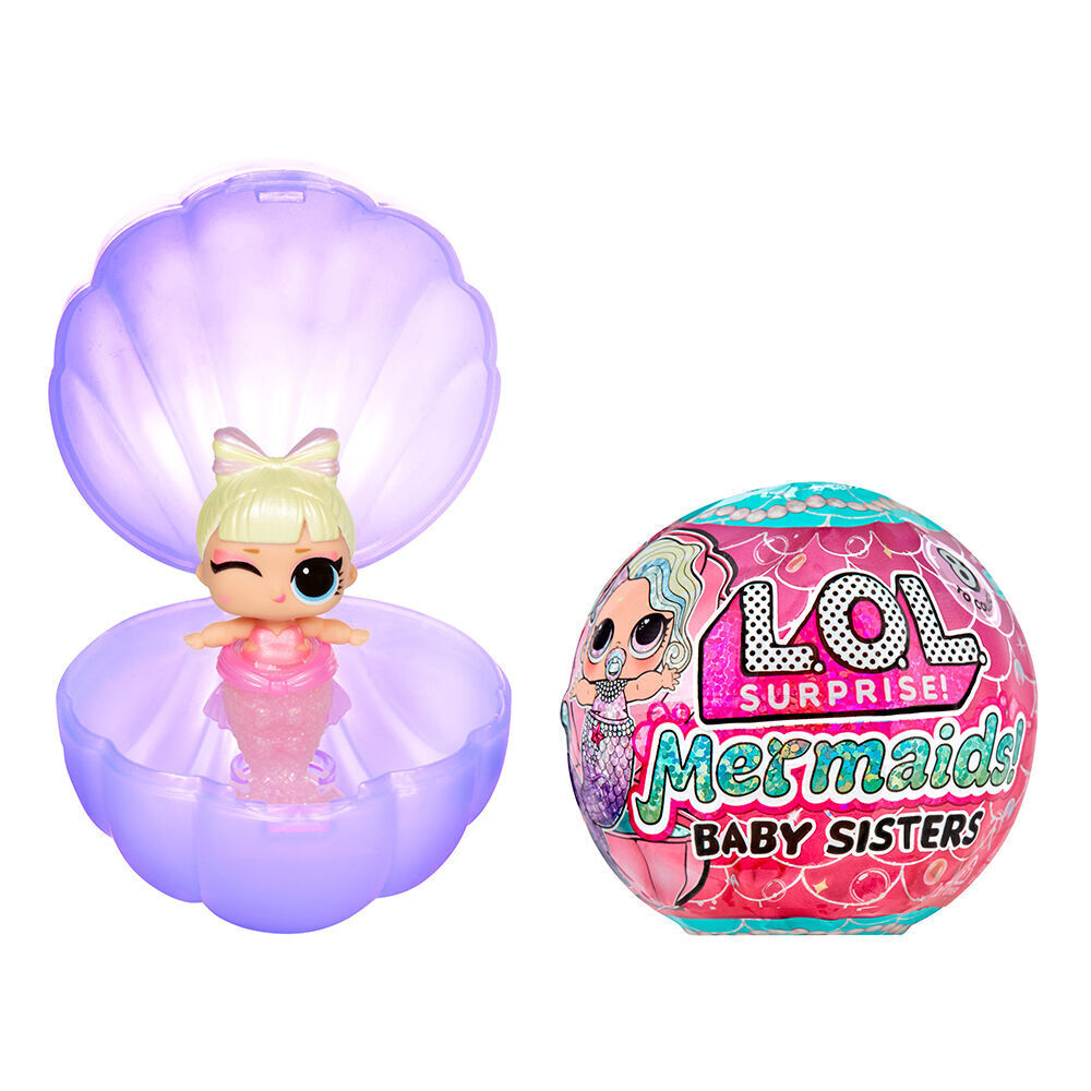 4PK LOL Suprise! Mermaids! Baby Sisters Mermaid Figures Assorted 4y+