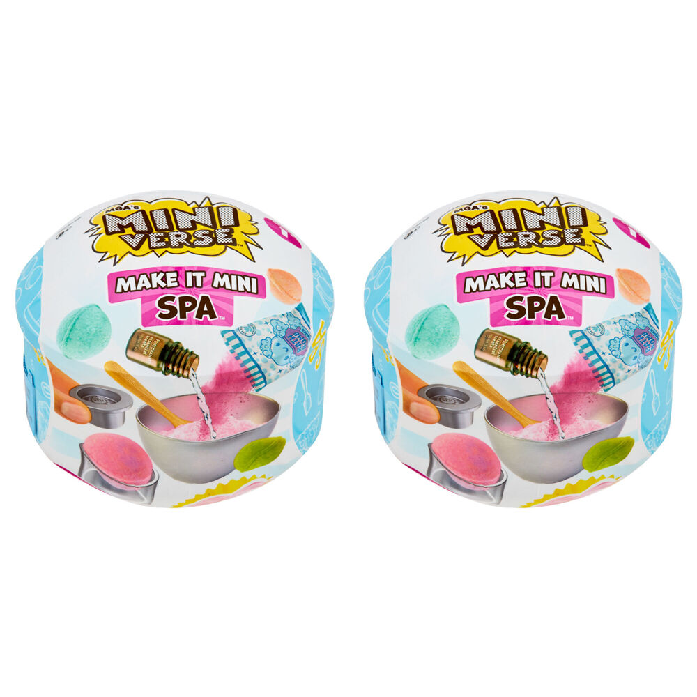 2PK MGA's Miniverse Make It Mini Spa Kids Pretend Toy Assorted 8y+