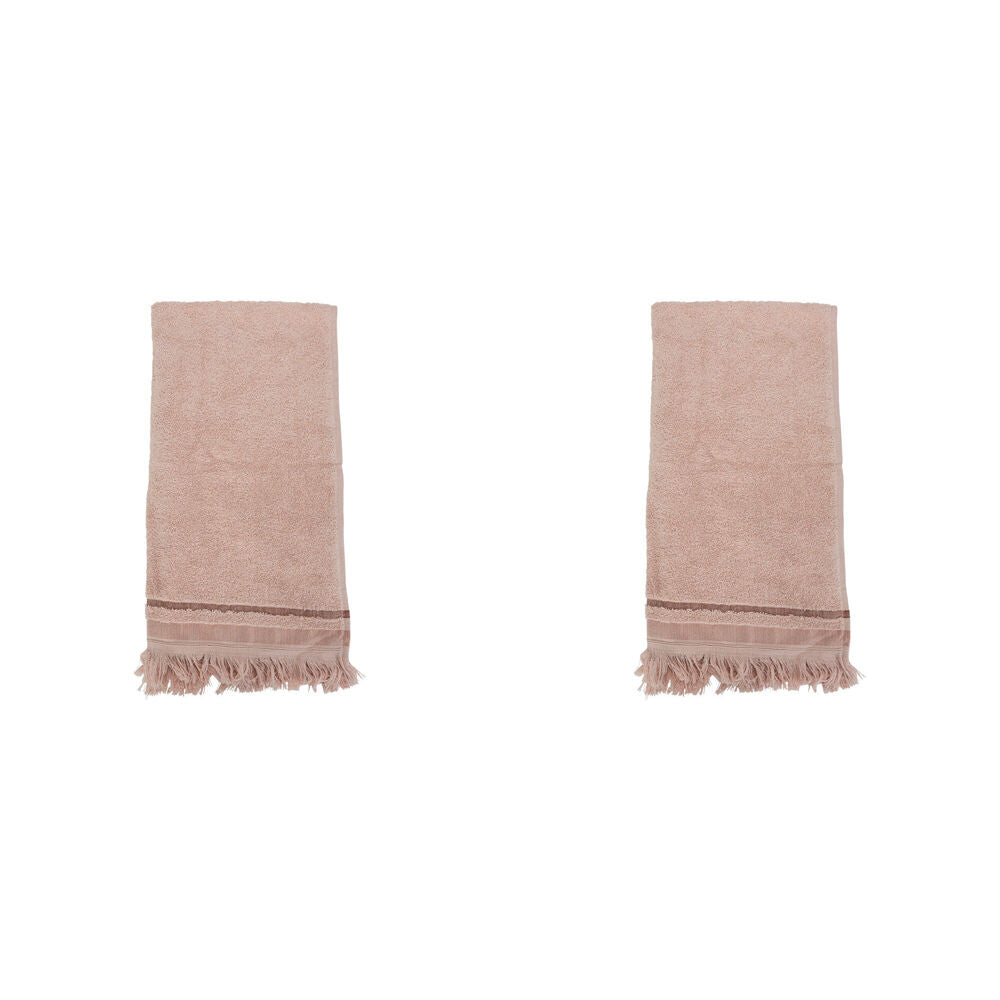 2PK Annabel Trends Coast Turkish Fibre Cotton Hand Towel 50x90cm - Dusty Pink