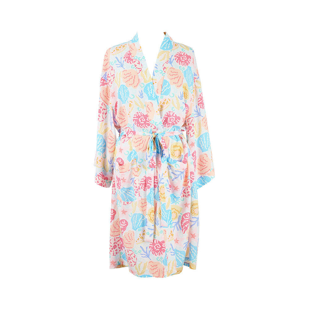 Annabel Trends Womens Viscose Kimono Robe Shelly Beach