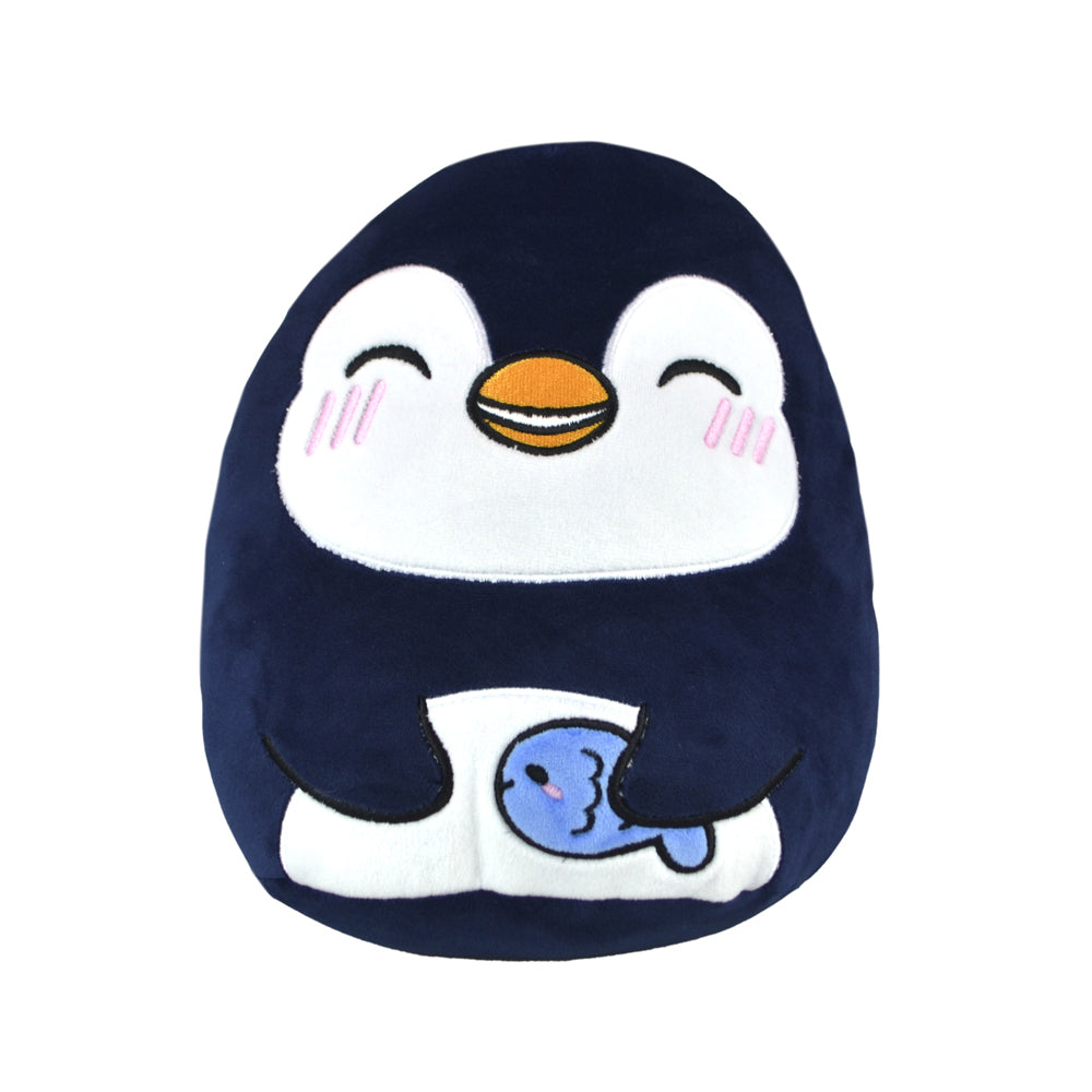 2PK Squidglys Penguin Plush Kids/Children Toy 24cm - Navy