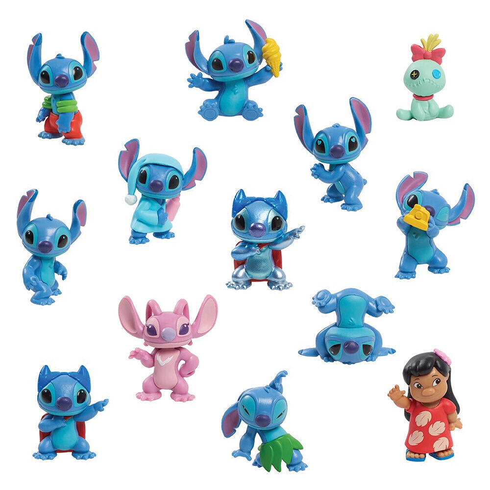 6PK Disney Stitch Collectible Mini Figure Capsules S1 Assorted 3y+