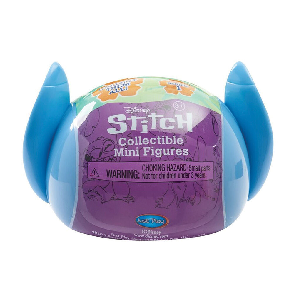 6PK Disney Stitch Collectible Mini Figure Capsules S1 Assorted 3y+