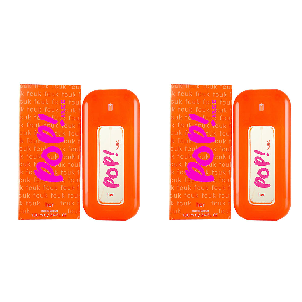 2PK FCUK Pop Music Womens 100ml