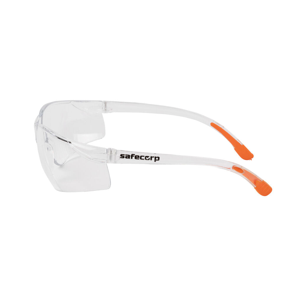 6PK Safecorp Clear PPE Safety Specs Glasses Anti Fog Anti Scratch UV Resistant
