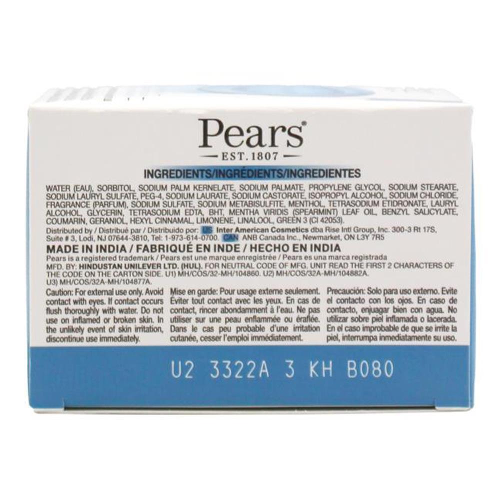 36pc Pears Pure & Gentle 75g Transparent Bar Soap w/ Mint Extracts