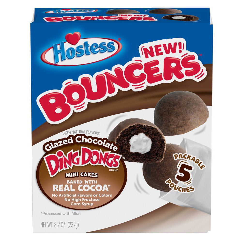 15pc Hostess Bouncers Chocolate Ding Dong Mini Cake 232g