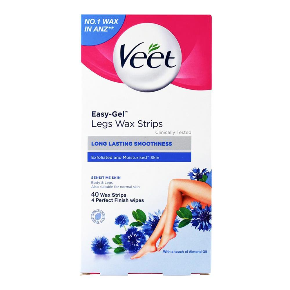 160pc Veet Wax Strips A Touch of Almond Oil w/ Finish Wipes
