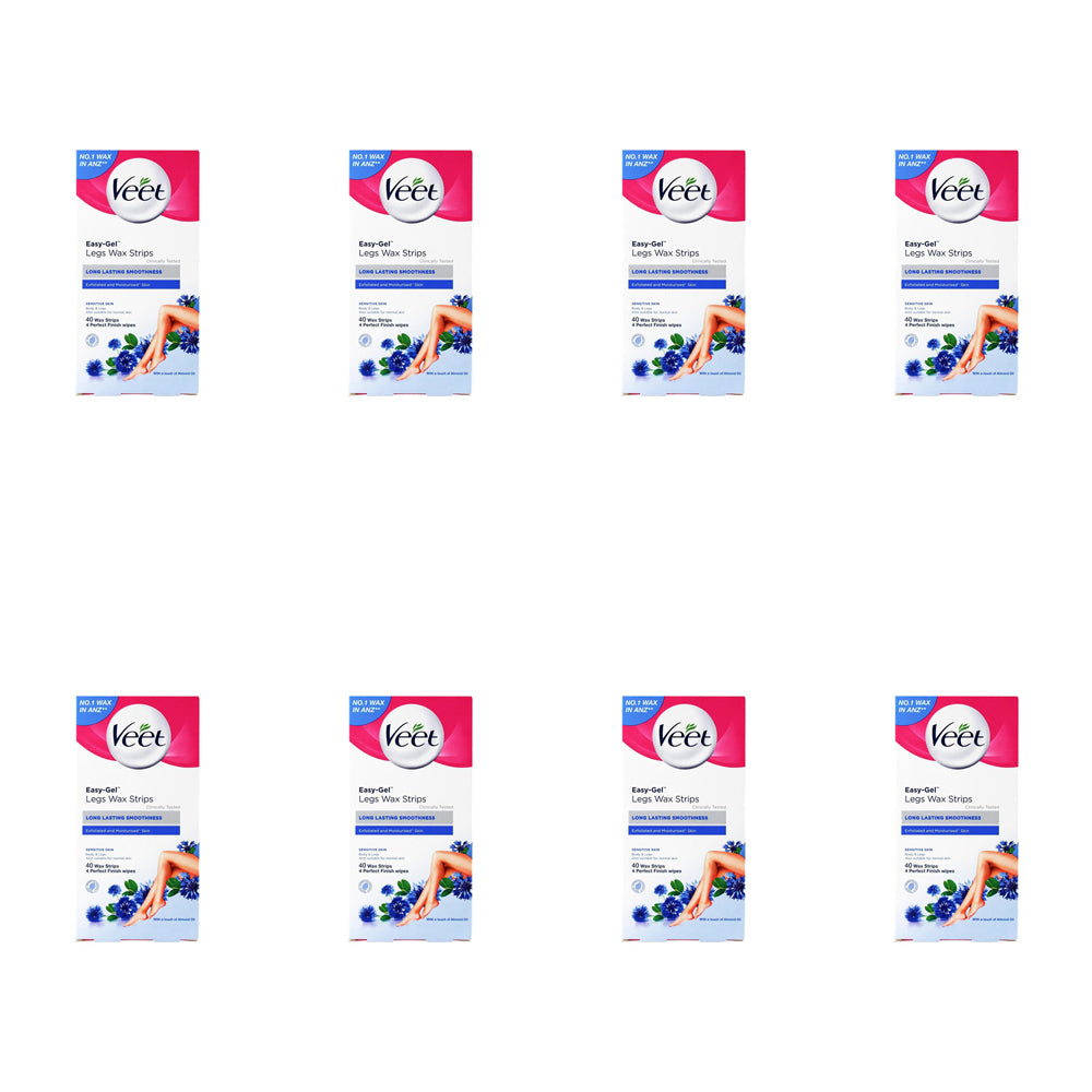 320pc Veet Wax Strips A Touch of Almond Oil w/ Finish Wipes