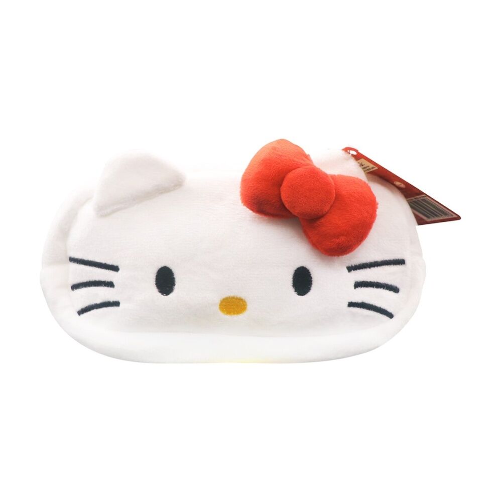 3PK Hello Kitty & Friends Plush Pencil Case w/Zip Kids Stationery Assorted