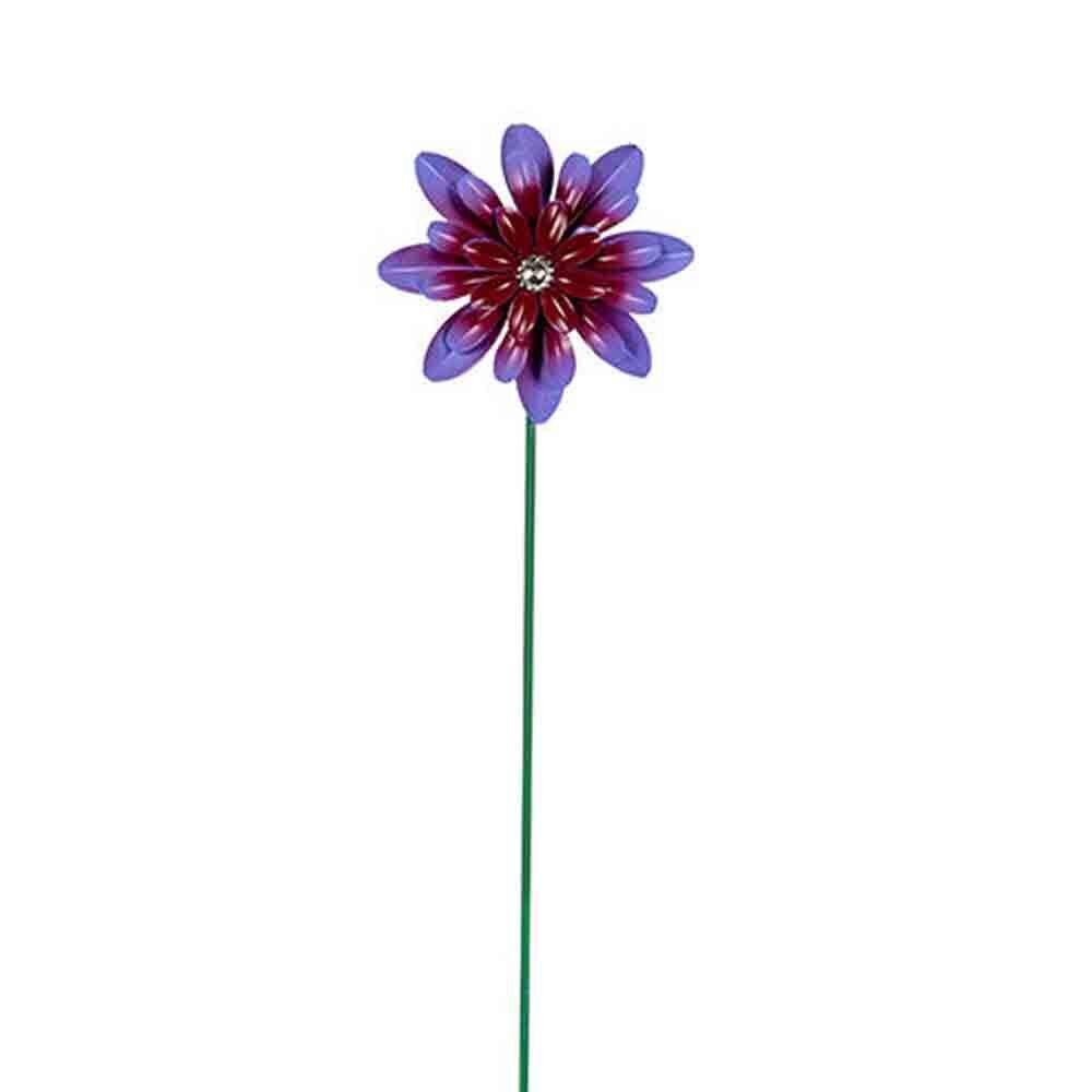 6PK Flower Sticks Small Outdoor Decoration 36cm Multicoloured Assorted
