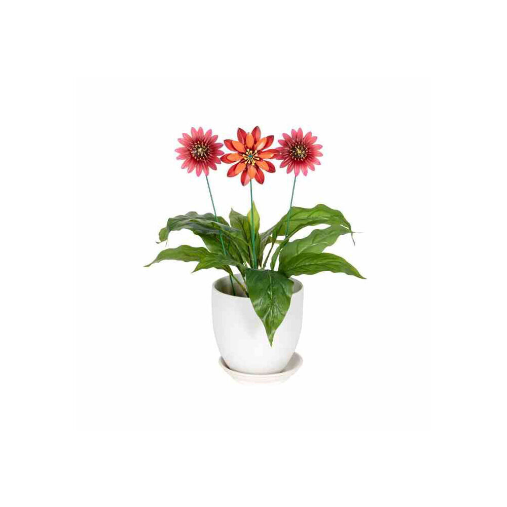 6PK Flower Sticks Medium Outdoor Decoration 39cm Multicoloured Assorted