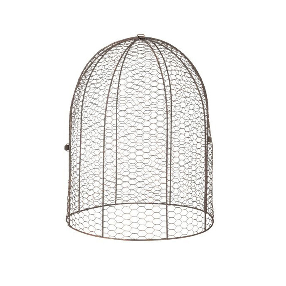Large Cloche Dome Outdoor Decoration 41x51cm Rust Copper