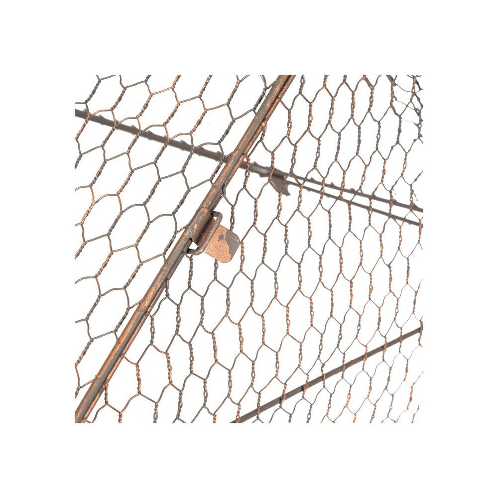 Cloche Wire House Outdoor Decoration 40x55cm Rust Copper