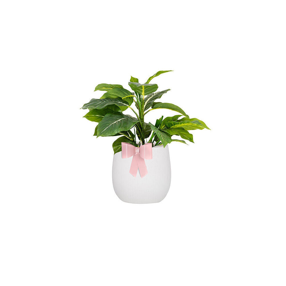 6PK Metal Bow Planter Pot Decoration 12x10cm Multicoloured Assorted