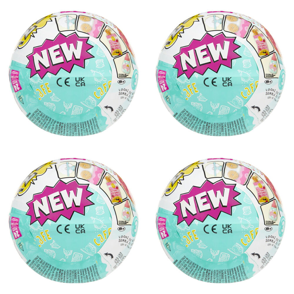 4PK MGA's Miniverse Make It Mini Foods: Cafe Series 3B Assorted 8y+